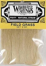 Woodland Scenics FG171 Field Grass Natural Straw .28 ozs Bag Train Scenery