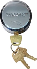 Trimax THPXL Hockey Puck Internal Shackle Trailer Door Lock - Stainless Steel 