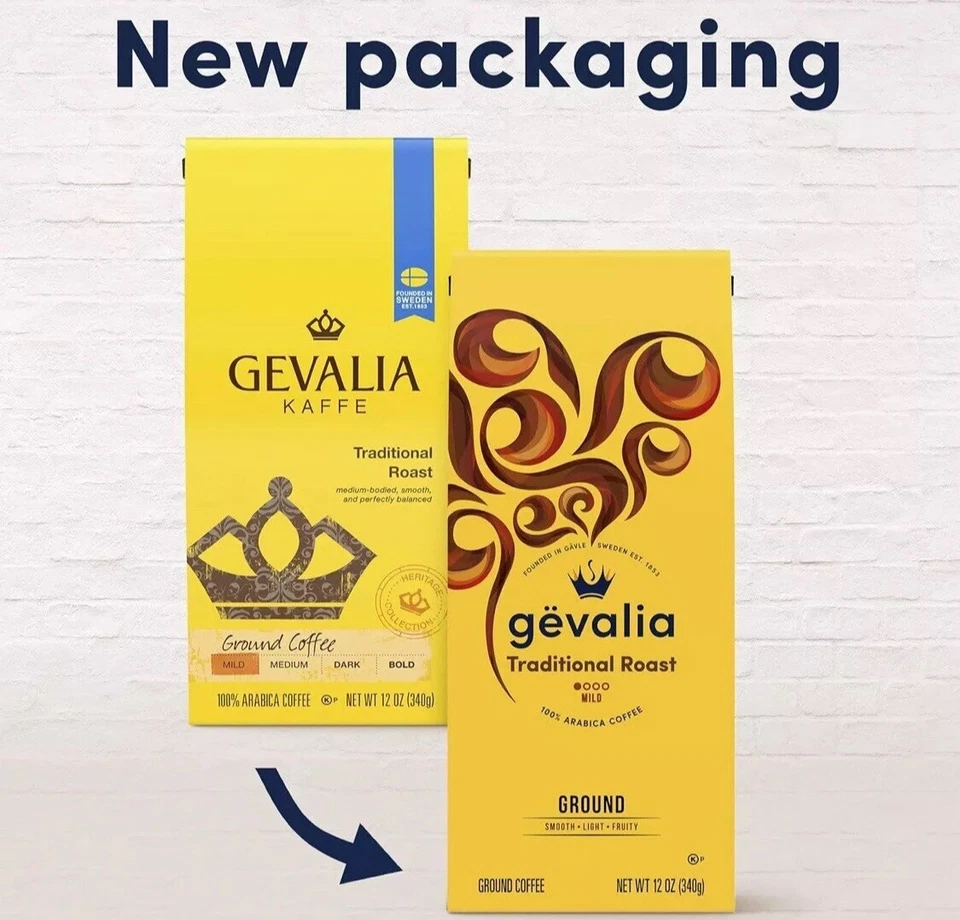 Paquete de 3 café molido tostado suave Gevalia (bolsa de 12 oz) Foto 3 de 4