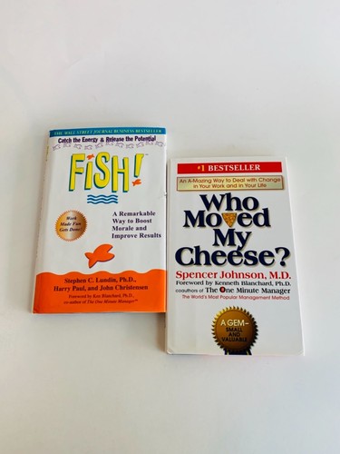 Pair of Business Books, S. Lundin Fish! and S. Johnson Who Moved My Cheese?