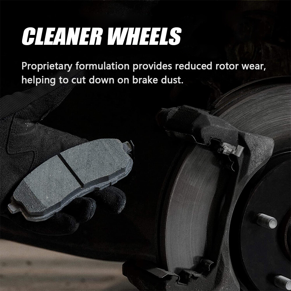 Front Rear Ceramic Brake Pads w/Hardware For Hyundai Tucson Kia
