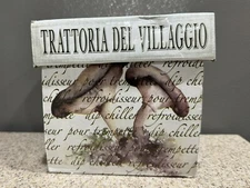 Gourmet duVillage Dip Chiller 4” Square Ceramic Mushroom Design New Open Box