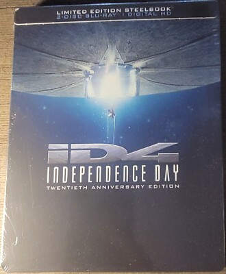 Independence Day Twentieth Anniversary Edition Steelbook - NEW - DIGITAL EXPIRED