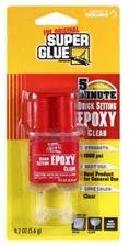 🚨 SUPER DEAL BIG TUBE SUPER GLUE EPOXY QUICK SET 5 MINUTES CLEAR Metal Glass +