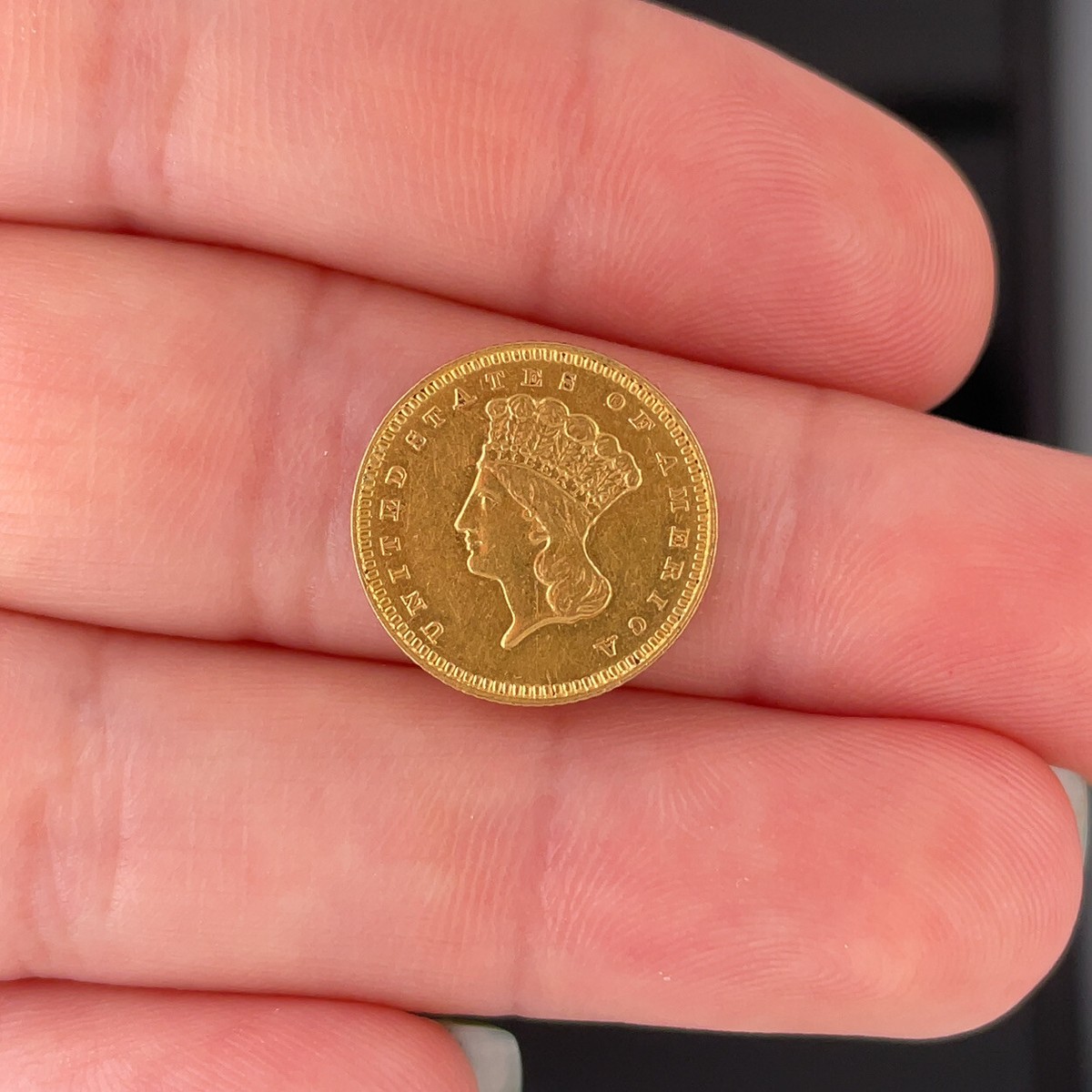 1862- USA INDIAN HEAD YELLOW GOLD $1 COIN | eBay