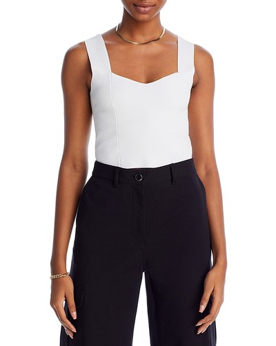 A. L.C. Womens Jordana Cropped Tank White size M 307208