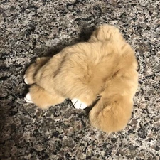 Kopenhagen Fur Bunny Rabbit Key Chain Handbag Accessory Brown Tan Plush