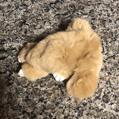 Kopenhagen Fur Bunny Rabbit Key Chain Handbag Accessory Brown Tan