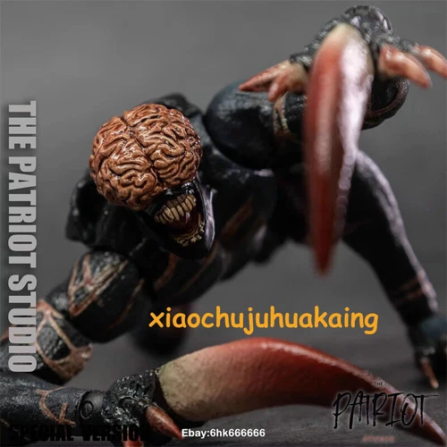 The Patriot Studio 1/12 Resident Evil Black Evolver Licker Action Figure Toy 6" - Picture 7 of 18