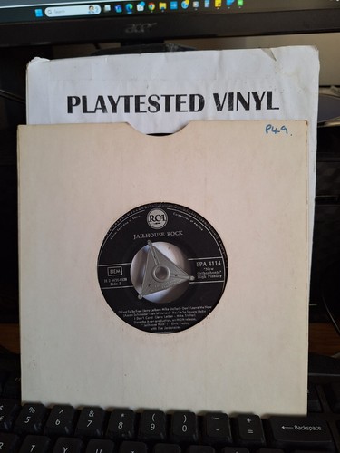 ELVIS PRESLEY JAILHOUSE ROCK EP RCA GERMAN PRESS GOOD VINYL CRACKLY