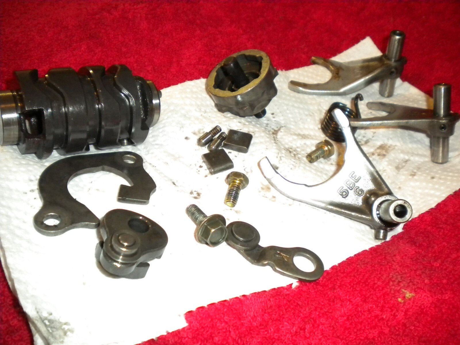 0002 Yamaha YZ426F OEM Shift Cam Segment Stopper Lever Shift Drum