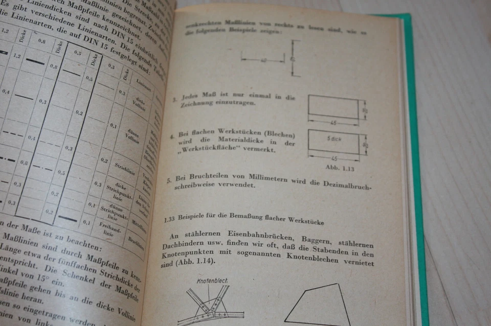 LIB 56 DDR Taschenbuch Schüler Technische Literatur Normen Technisches Zeichnen - Bild 2 von 2