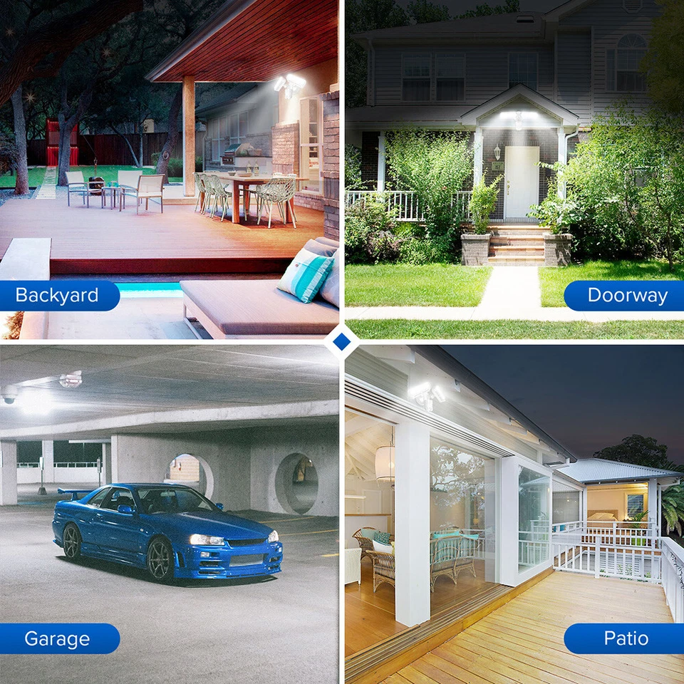 Светодиодный прожектор с датчиком движения SANSI 7000 лм 54 Вт энергоэффективный прожектор - Изображение 4 из 4