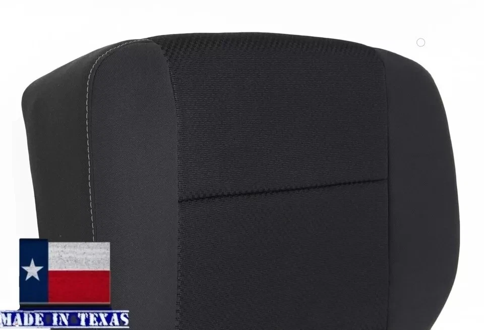 Chevy Silverado 1500/2500 2014 2015 2016 cubierta de asiento inferior de tela negra del conductor Foto 4 de 4