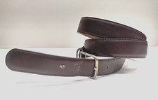 SIZE 40 1999 VEN-4154 FULL GRAIN COWHIDE ON SPLIT COWHIDE USA BROWN LEATHER BELT