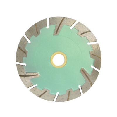 4'' x080'' x 7/8''-5/8'' Turbo Segmented Wet and Dry Saw Blade 10mm Rim