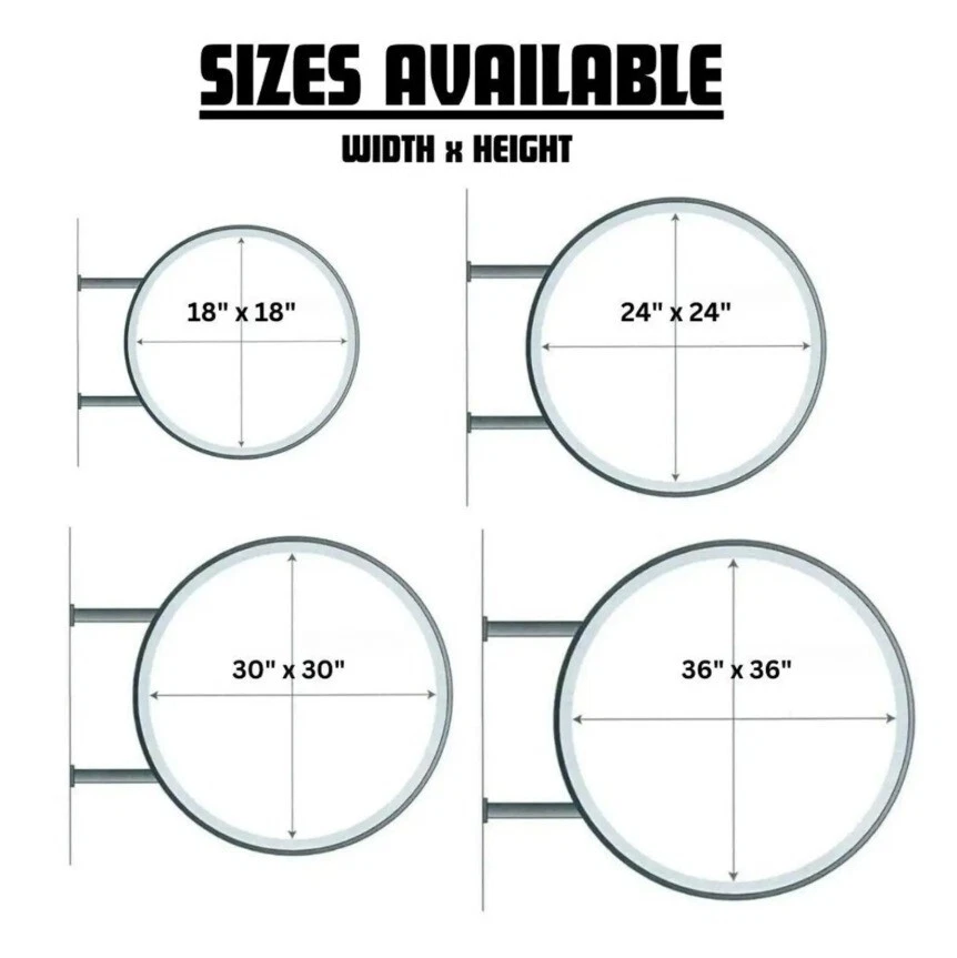 Letrero de caja de luz LED de doble cara con logotipo de empresa personalizado impermeable para tiendas al aire libre Foto 4 de 4