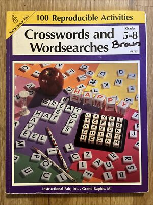 VG Crosswords and Wordsearches Grades 5-8 100 Reproducible Activities (Unused)