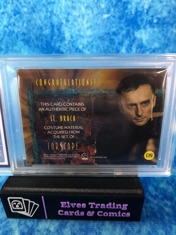 Farscape Season 4 LT Barca Costume Patch Card MGC 7 Graded Card Slab 108060 - Image 4 of 4