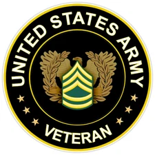 United States Army Veteran Bumper Sticker Vinyl Soldier Decal 5"