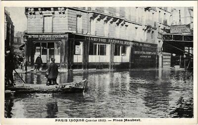 CPA Inondations PARIS 1910 Place Maubert (972310)