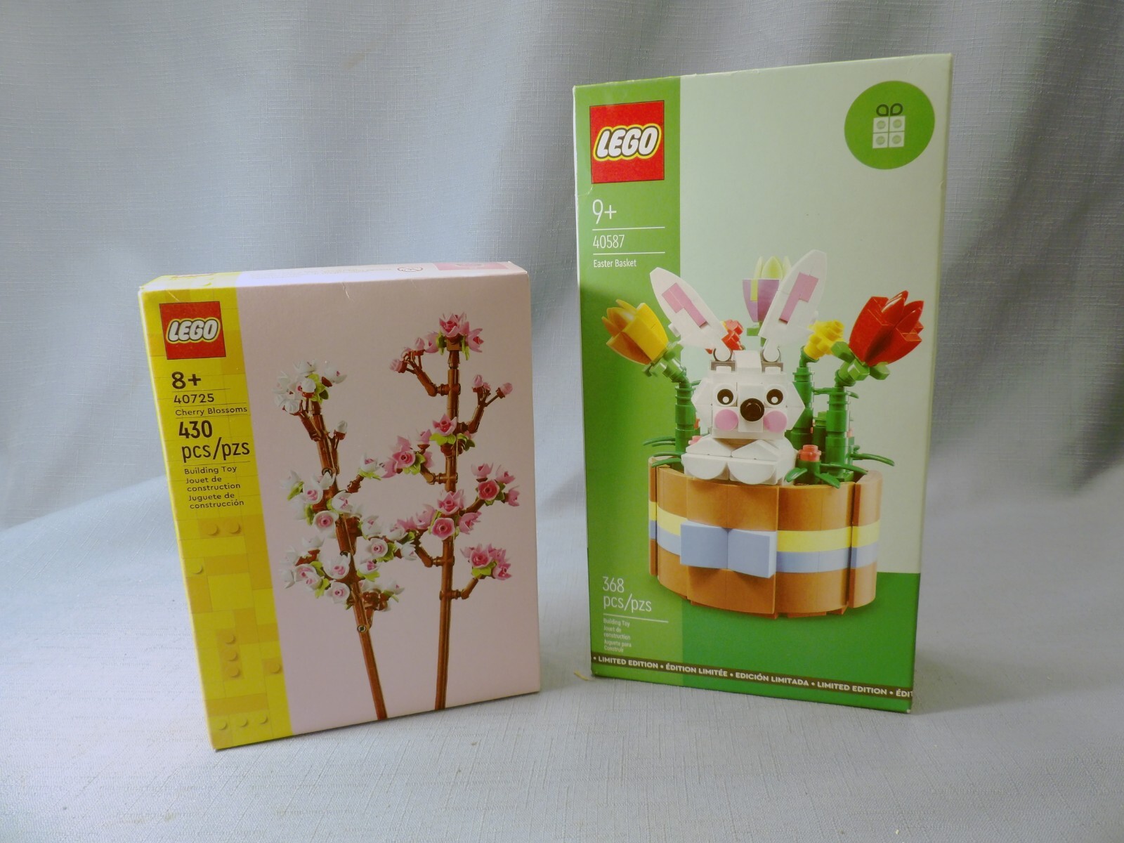 Lego Cherry Blossoms 40725 & Easter Basket 40587 Building Kit Set NIB