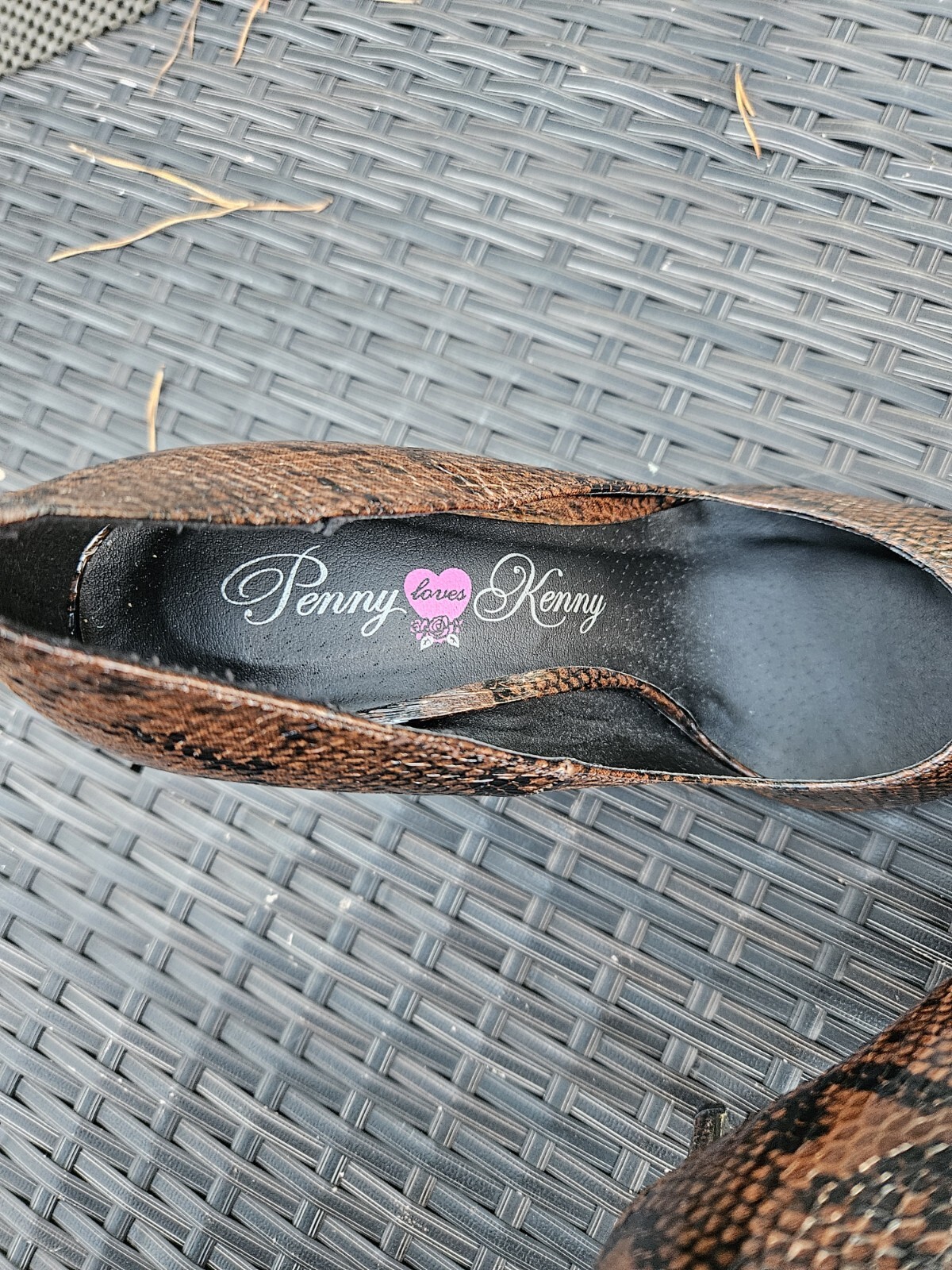 Penny Loves Kenny Python Pointed Toe Stiletto Hee… - image 5