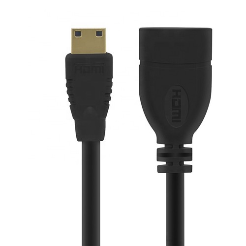 Mini HDMI-kompatibel zu HDMI-kompatibel Stecker-Buchse Adapter Kabel Konverter - Bild 5 von 7