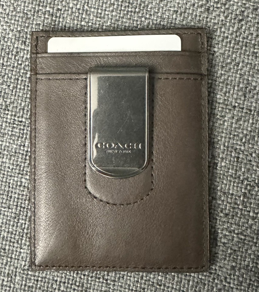 Coach Money Clip Card Case eBay
