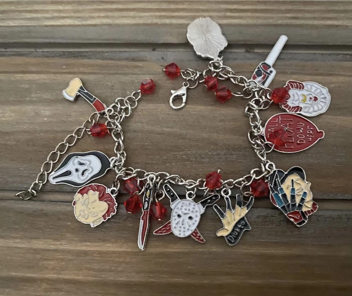 Horror store charm bracelet