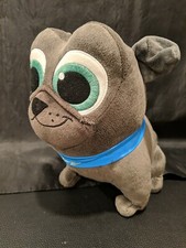Disney Store Bingo Puppy Dog Pals Bulldog Grey 11" Plush Stuffed Animal Toy
