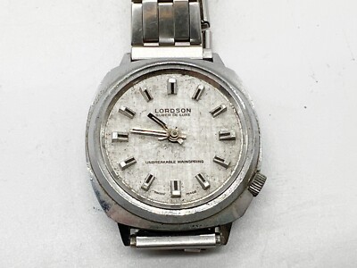 VINTAGE LORDSON SUPER DE LUXE UNBREAKABLE MAINSPING HERREN ARMBANDUHR