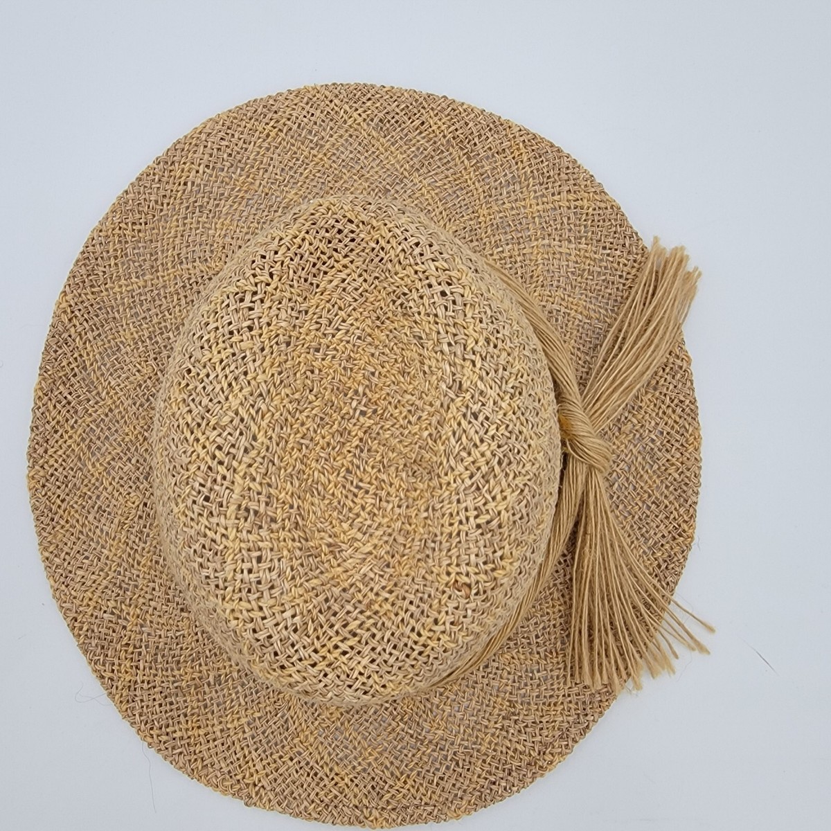 New Trendy Paper Straw Open Weave Fedora Hat Men main image 4