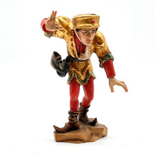 Moriskentänzer 'Damenhut' Holzfigur Schnitzerei Figur Holz geschnitzt & bemalt