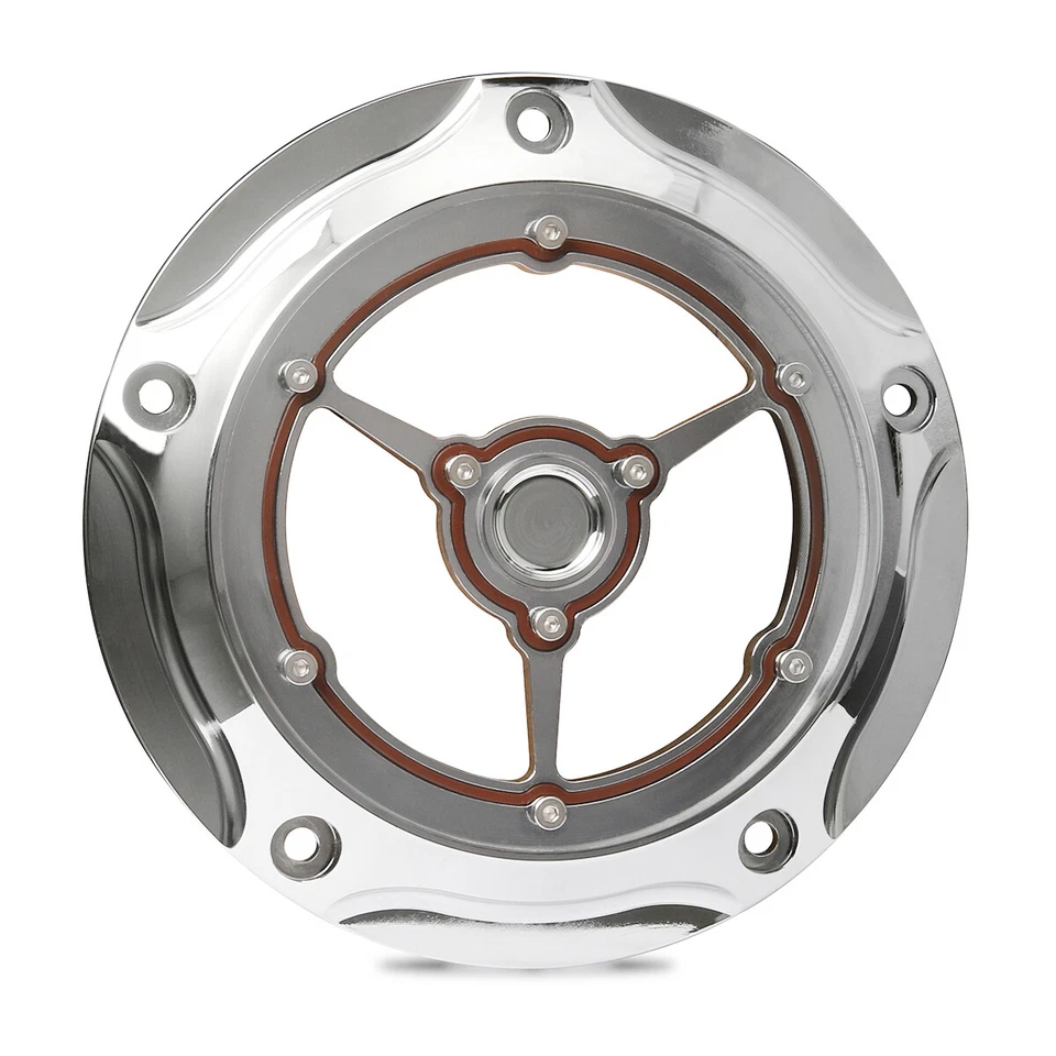 Cubierta Derby Cromada Claridad Para Harley Road King Electra Glide Softail FXDC 99-15 Foto 2 de 4