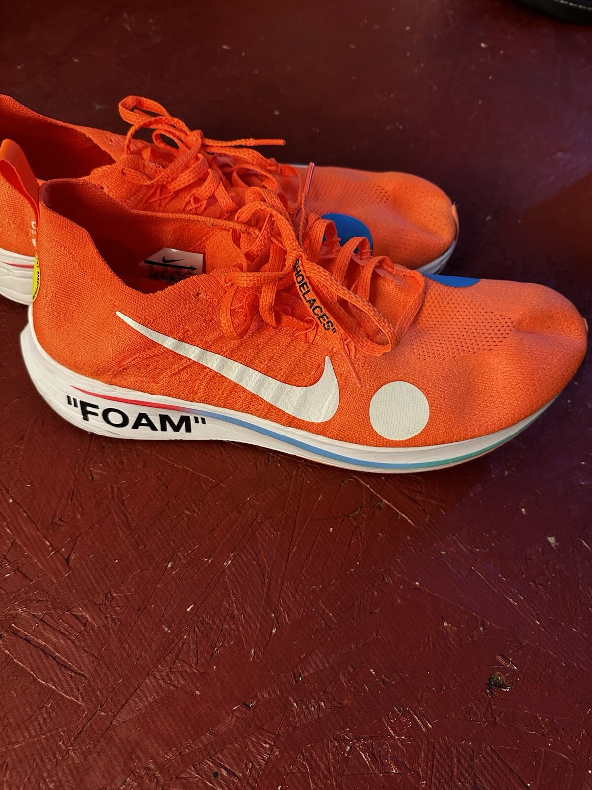 OFF WHITE X NIKE Nike Off White x Zoom Fly Mercurial Flyknit arancione totale