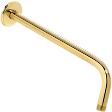 12 Inch Shower Arm And Flange (Aqua Elegante) - Polished Brass