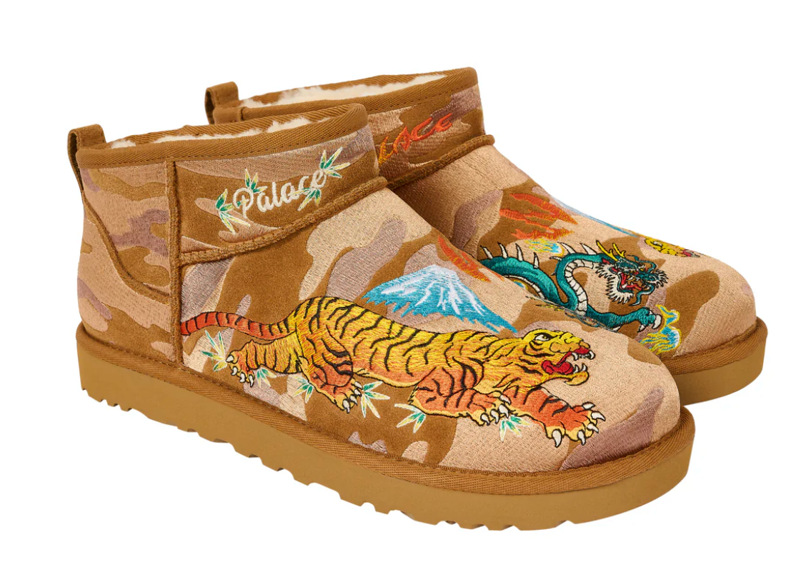 Palace × UGG Ultra Mini Boot Camo 27 PALACE UGG ULTRA MINI BOOT CHESTNUT CAMO × 1 - Size US-12 | eBay