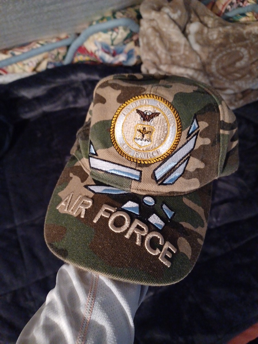 U.S. AIR FORCE Hat USAF Military Logo Embroidery Camo ball cap