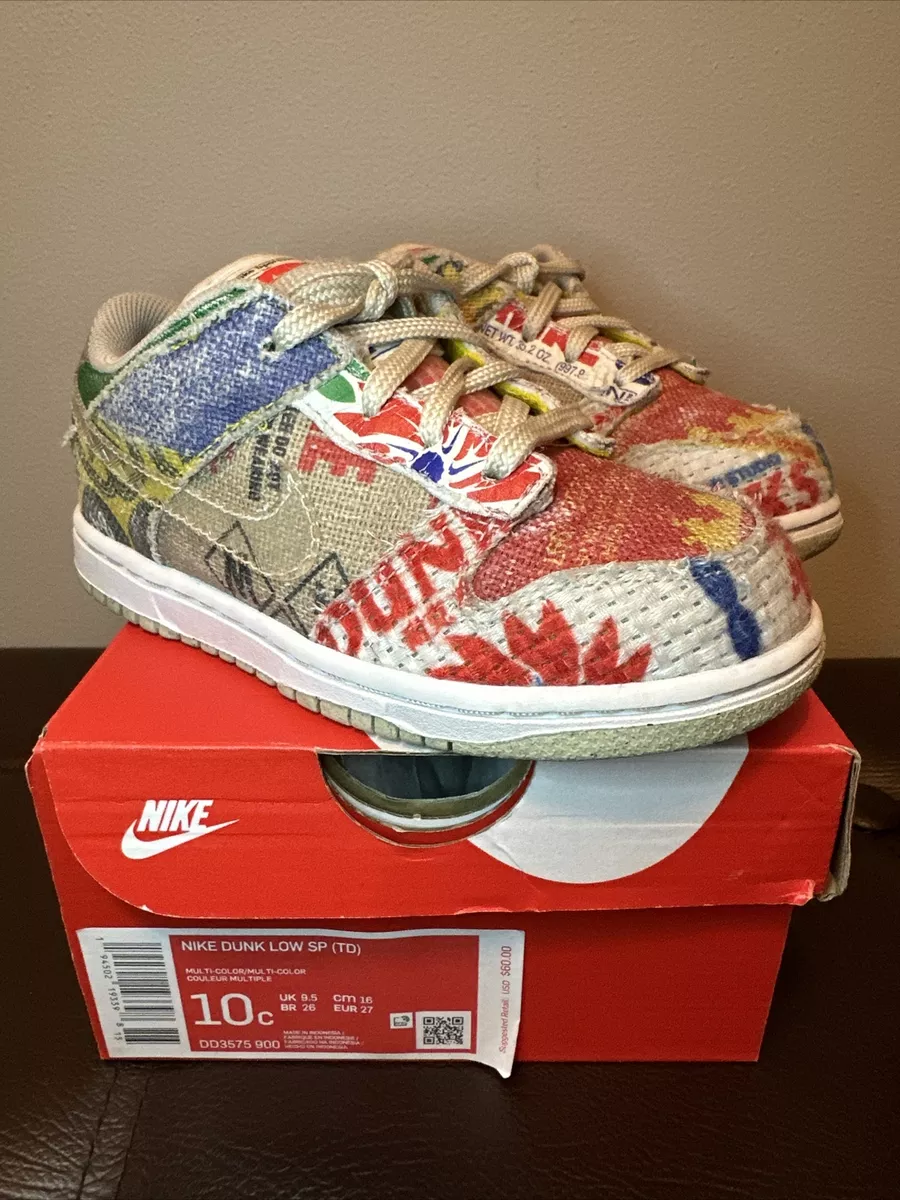 Size 10c - Nike Dunk Low City Market 2021 | eBay