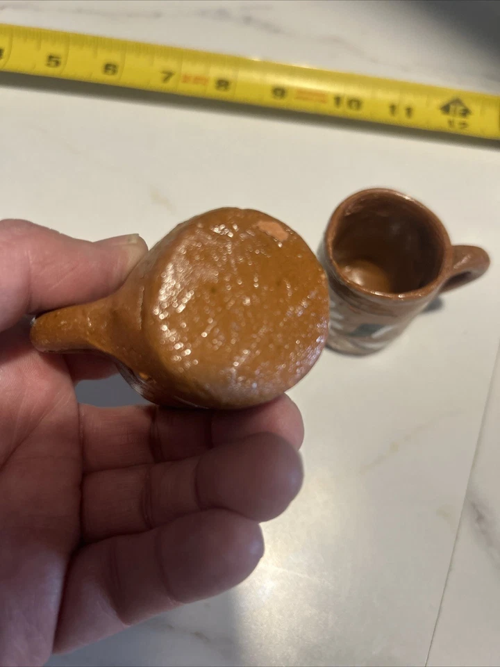 Vintage Native American Childs  Cup Apache Set Of 2 - Image 3 of 4