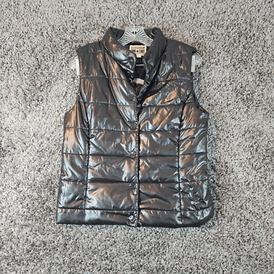 Converse One Star Womens Black Polyester Puffer Vest Size M
