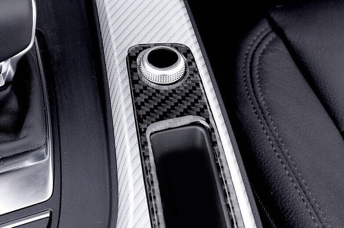 For Audi A5 A4 2017-2019 Real Carbon Fiber Console Gear Shift Frame Cover Trim - Picture 5 of 8