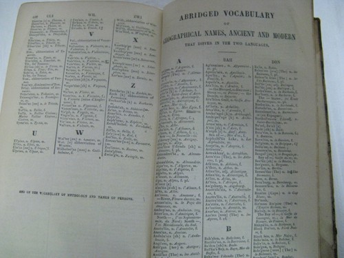1853 School Dictionary Of The French And English Languages A. Spiers Whittaker - Picture 10 of 11