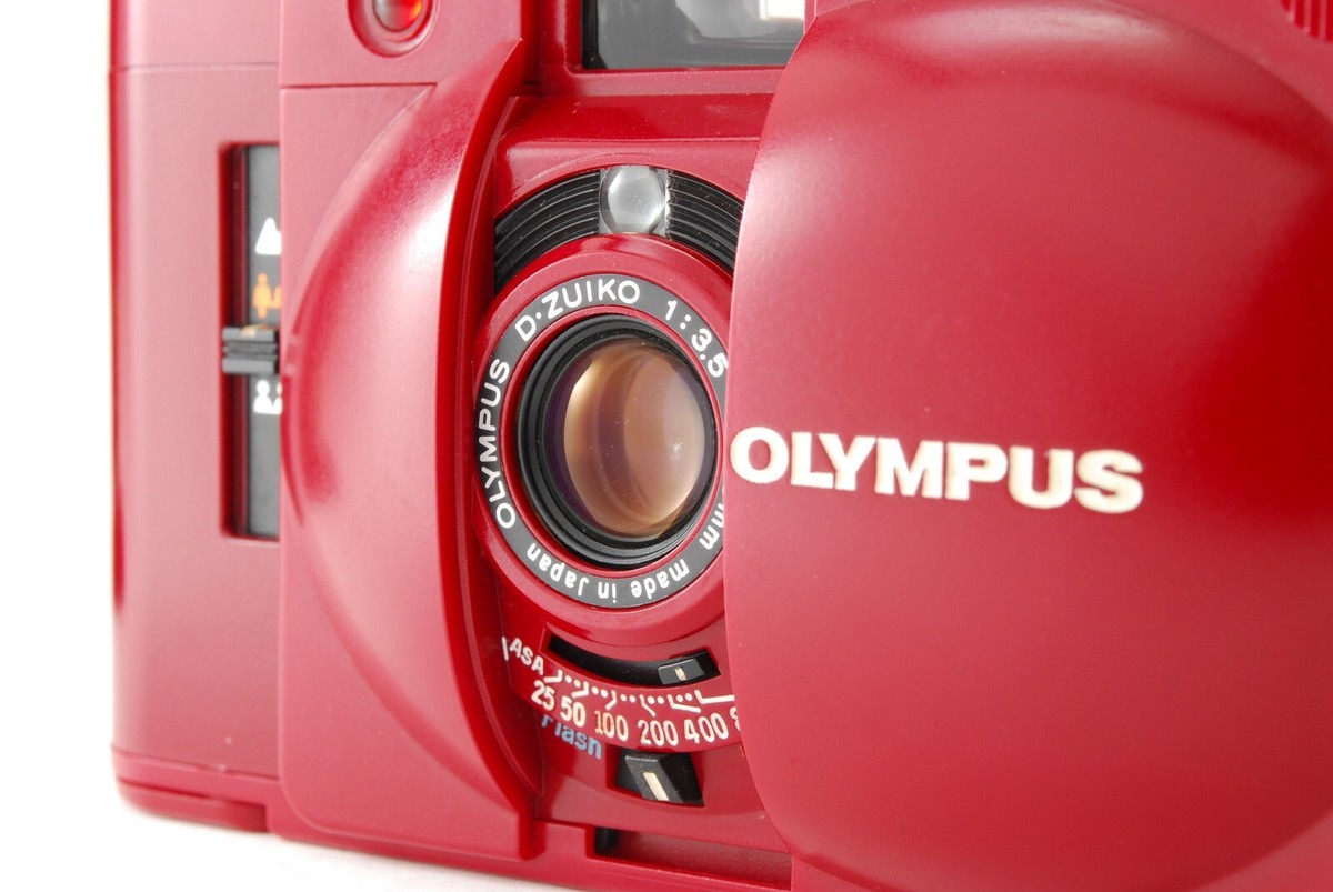 ■完動品　OLYMPUS XA2 A11 レッド Olympus XA2 Point & Shoot Film Camera Red with A11 Flash