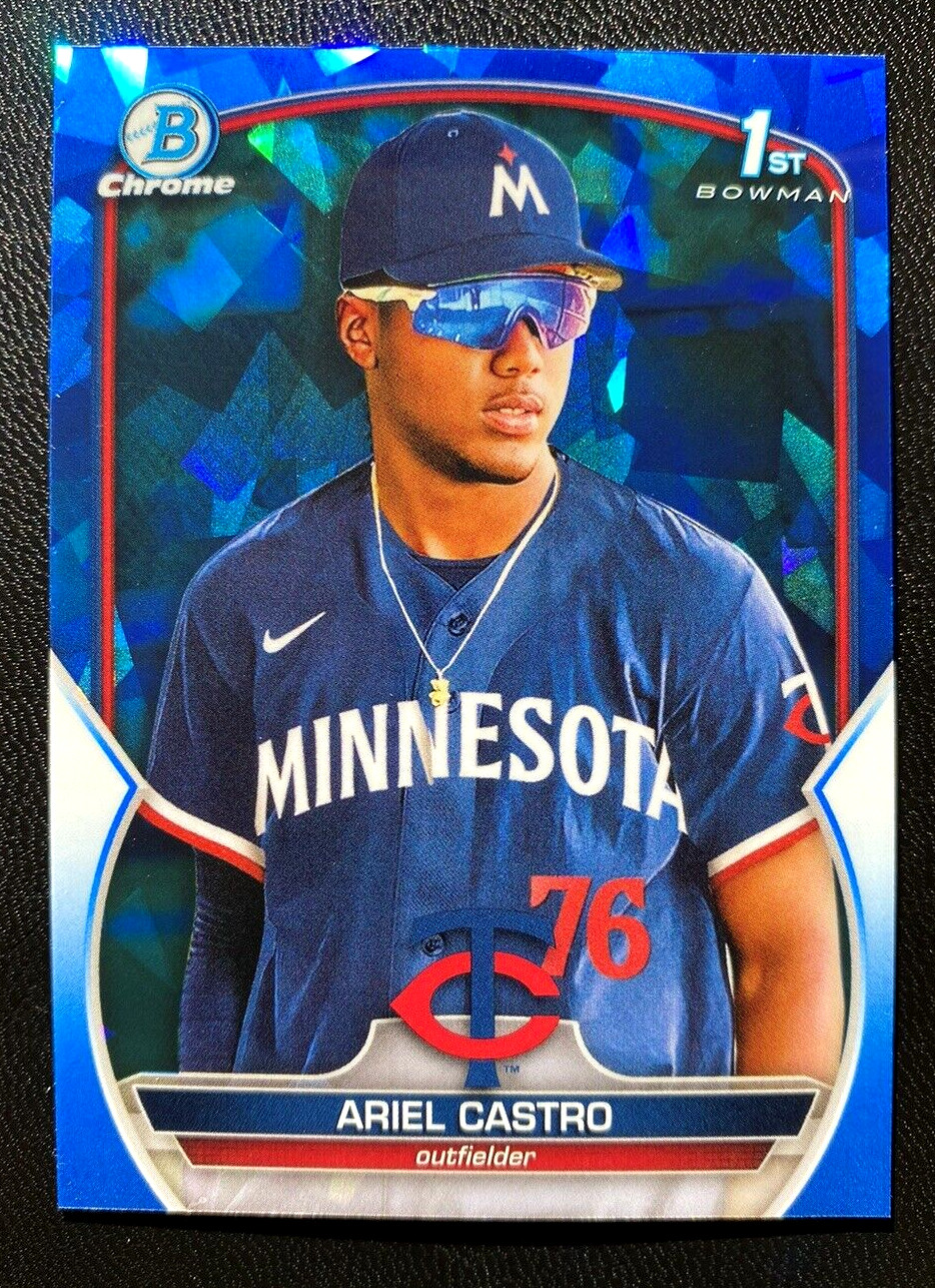 2023 Bowman Chrome Sapphire Ariel Castro 1st Minnesota Twins #BCP-203 J32