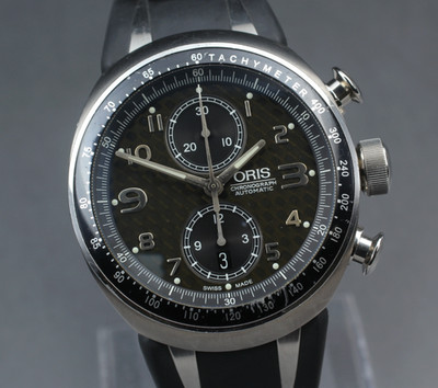 Limitierte [Exc+5] ORIS Williams TT3 Chronograph 7587 Schwarz Automatik Herre...