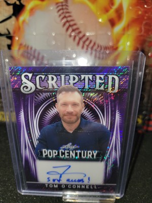 Tom O'Connell 2025 Leaf Pop Century Metal Auto Scripted Purple # 4/6