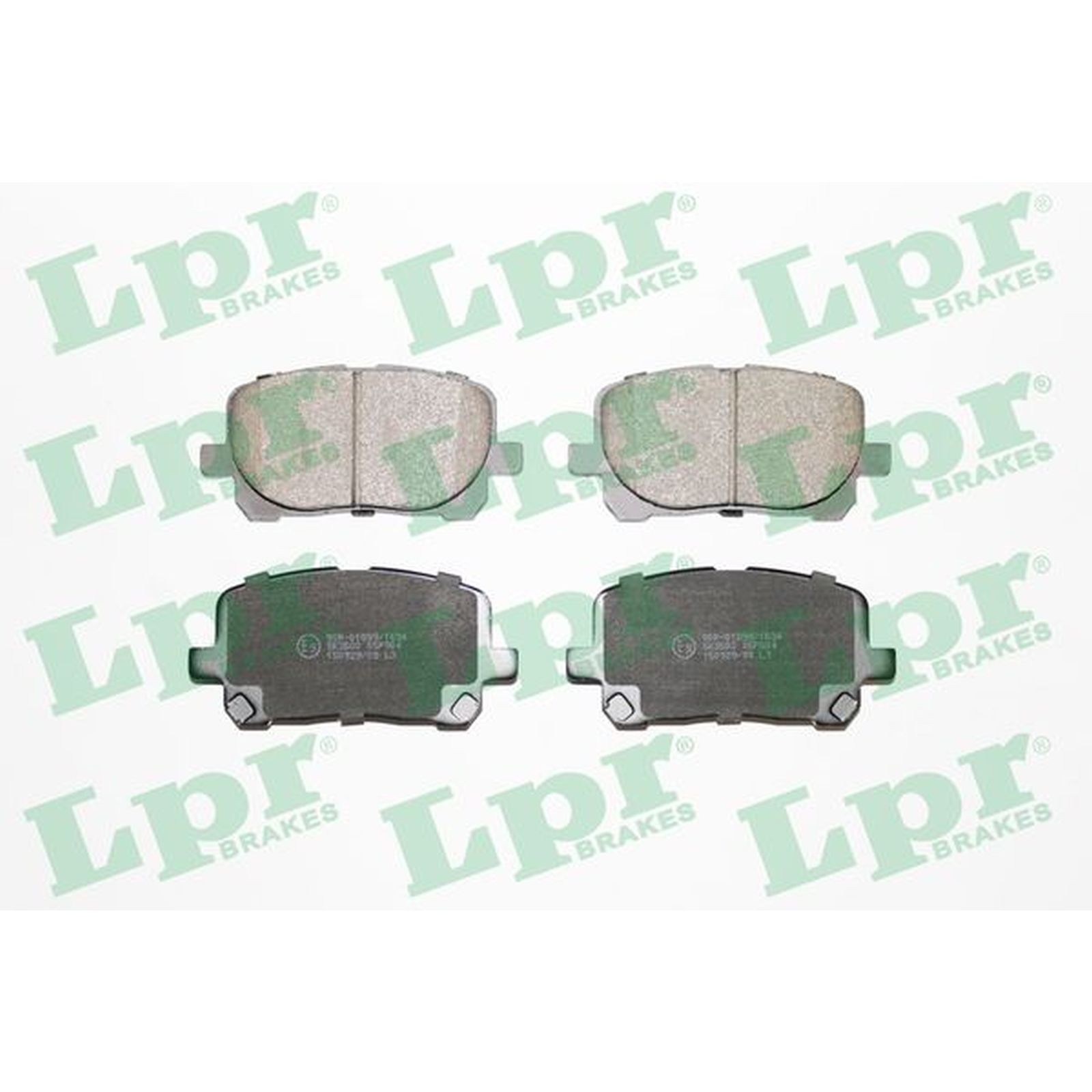 1x ORIGINAL® Lpr Bremsbelagsatz, Scheibenbremse Vorne für Toyota COROLLA