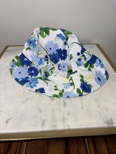 Janie and Jack Blue Floral Bucket Hat - 2T-3T